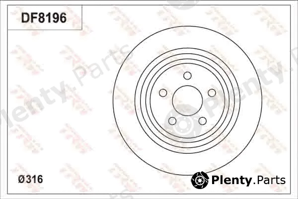 TRW DF8196S — Brake Disc