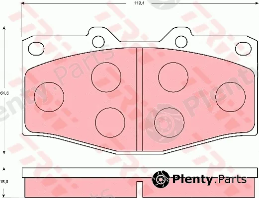 TRW GDB7068 — Brake Pad Set, disc brake