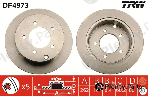 TRW DF4973 — Brake Disc