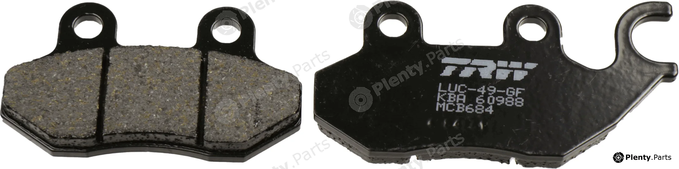 TRW MCB684 — Brake Pad Set, disc brake Organic Allround