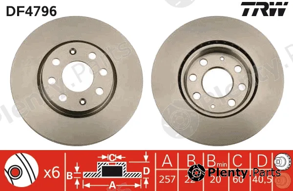 TRW DF4796 — Brake Disc