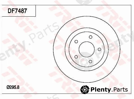 TRW DF7487 — Brake Disc