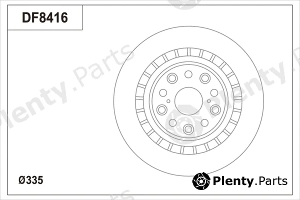TRW DF8416S — Brake Disc