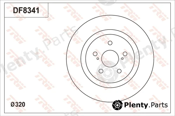TRW DF8341S — Brake Disc