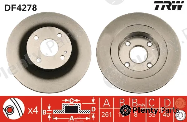 TRW DF4278 — Brake Disc