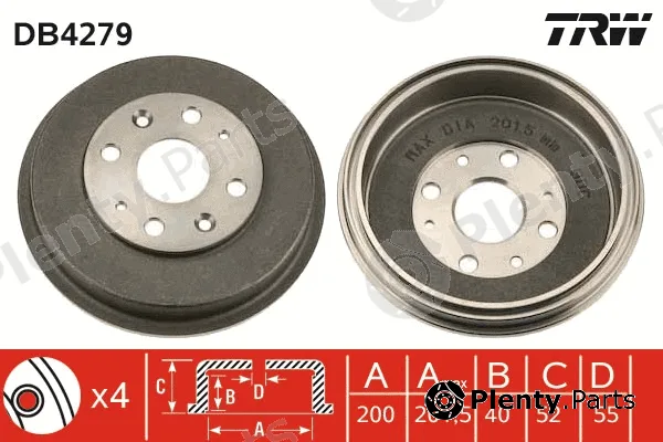 TRW DB4279 — Brake Drum