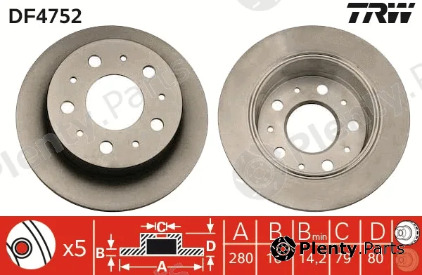 TRW DF4752 — Brake Disc