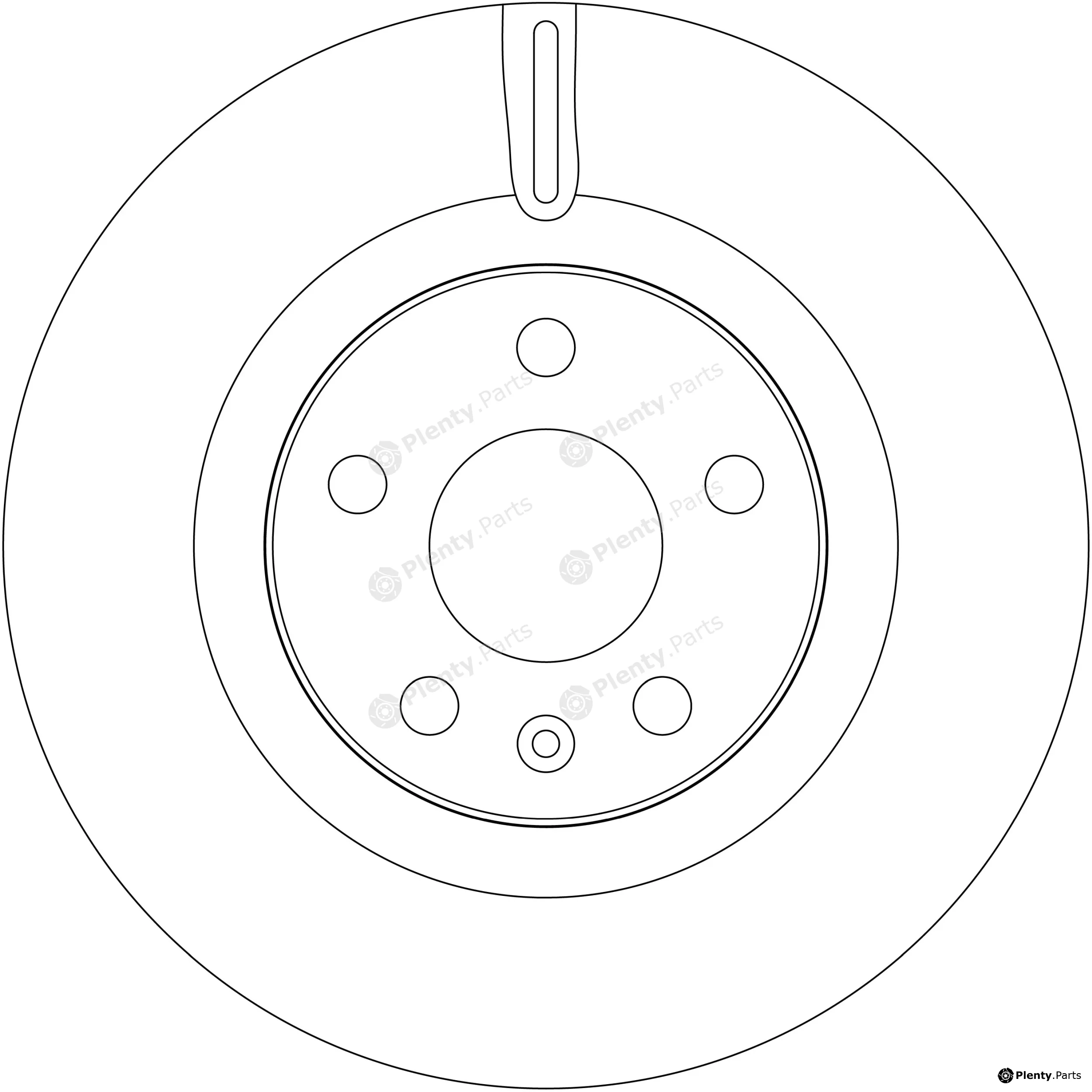 TRW DF8614S — Brake Disc