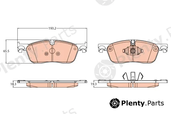TRW GDB2119 — Brake Pad Set, disc brake
