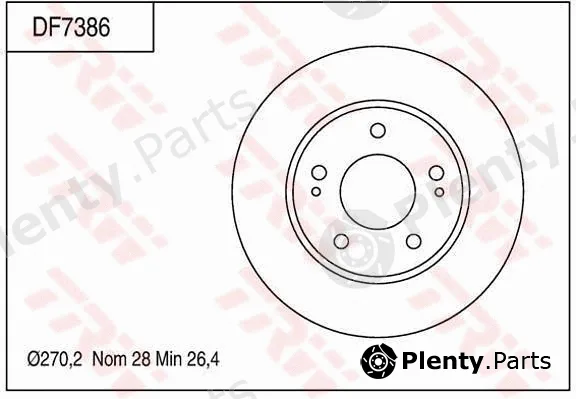 TRW DF7386 — Brake Disc