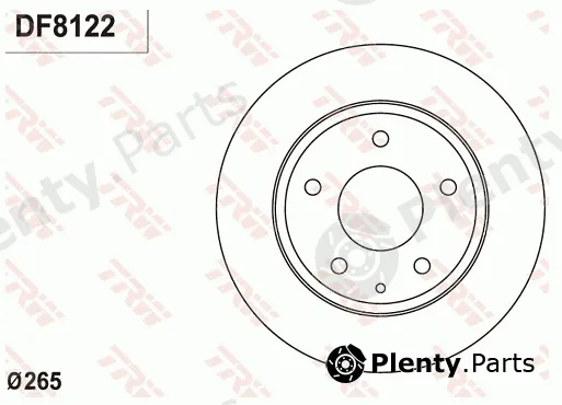 TRW DF8122 — Brake Disc