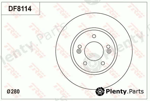 TRW DF8114 — Brake Disc