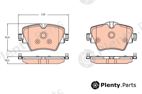 TRW GDB2098 — Brake Pad Set, disc brake