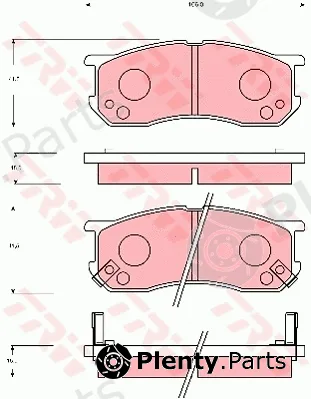 TRW GDB7024 — Brake Pad Set, disc brake