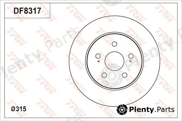 TRW DF8317S — Brake Disc