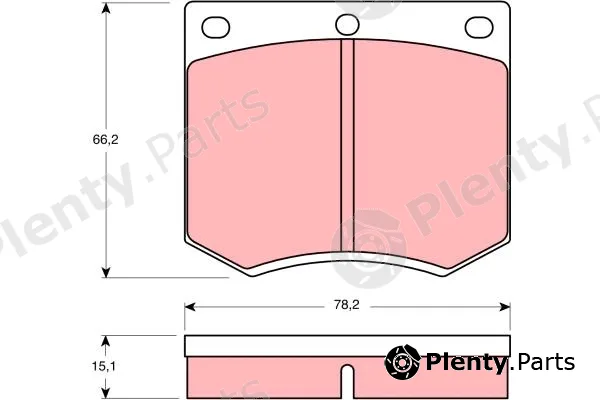 TRW GDB660DT — Brake Pad Set, disc brake DTEC COTEC