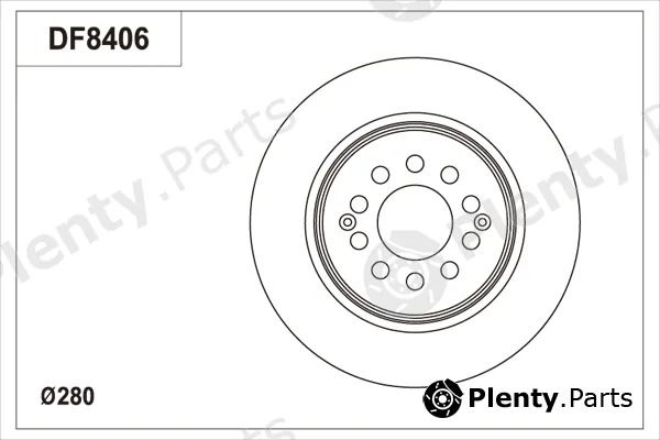 TRW DF8406S — Brake Disc