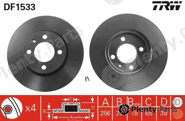 TRW DF1533 — Brake Disc