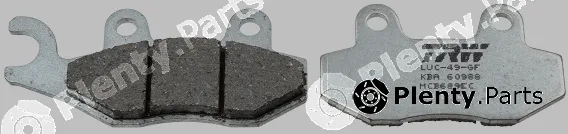 TRW MCB689EC — Brake Pad Set, disc brake Organic Low Budget