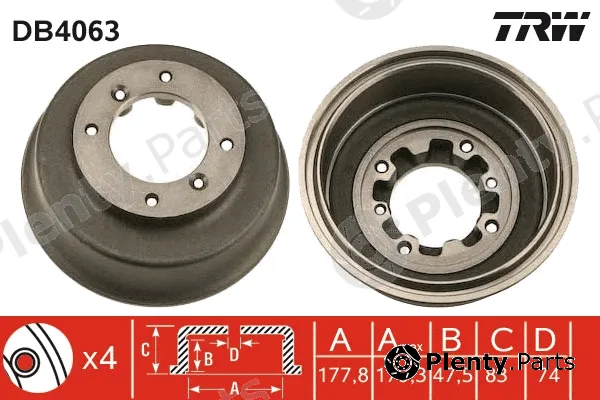 TRW DB4063 — Brake Drum
