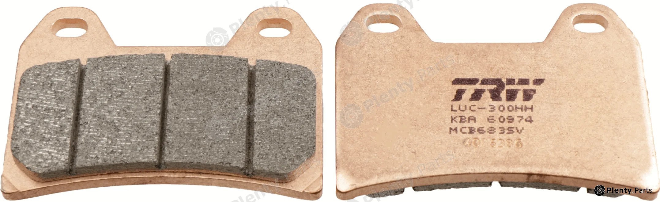 TRW MCB683SV — Brake Pad Set, disc brake Sinter Street