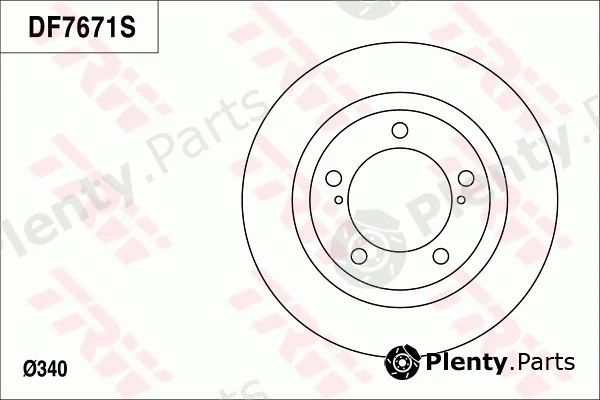 TRW DF7671 — Brake Disc