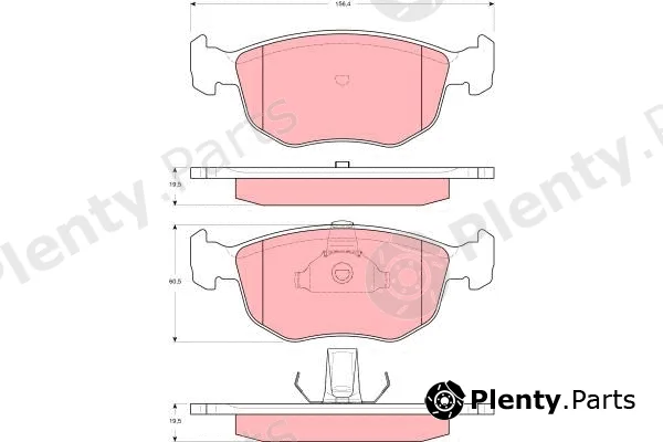 TRW GDB1618 — Brake Pad Set, disc brake
