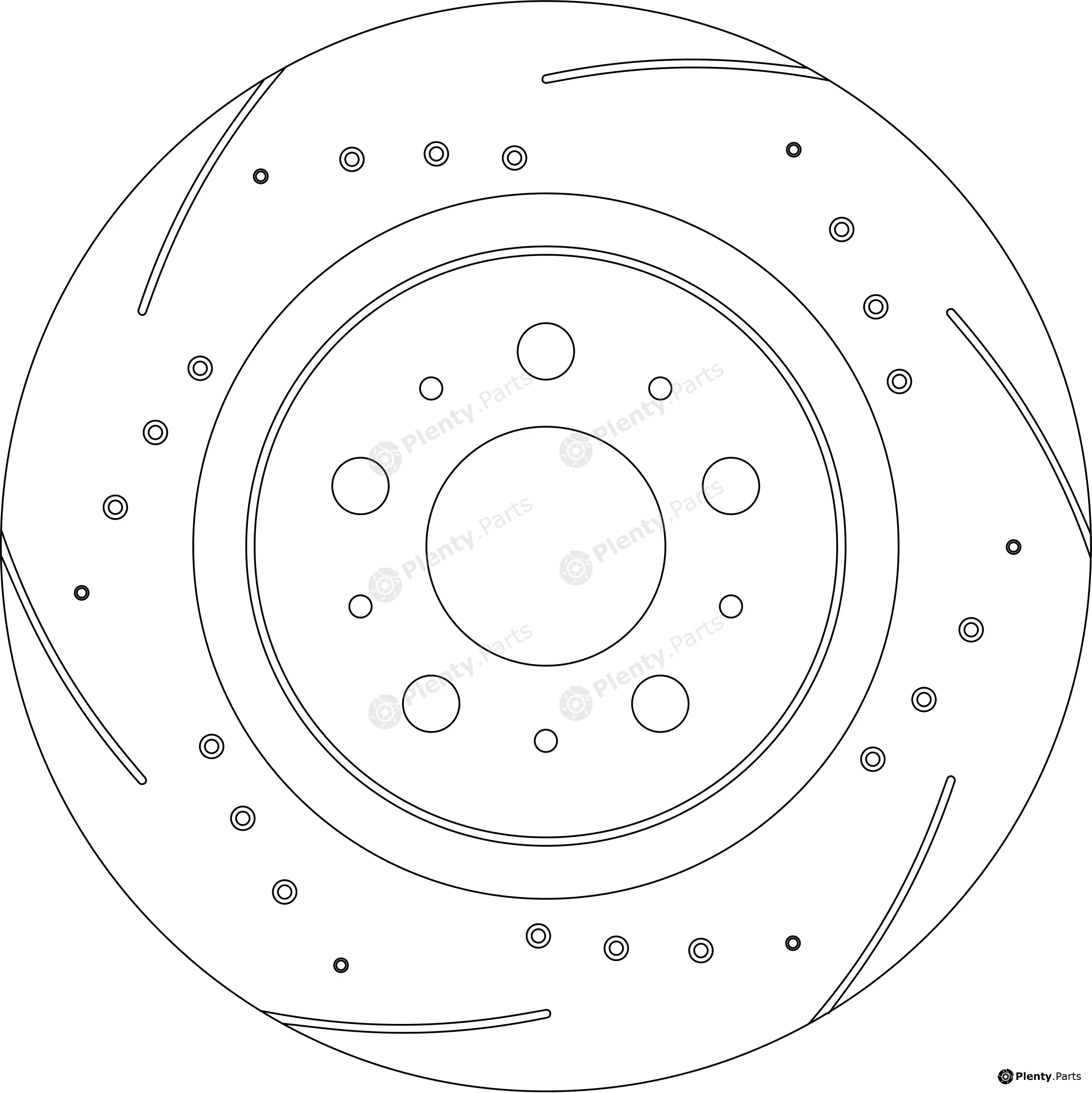 TRW DF8662SL — Brake Disc