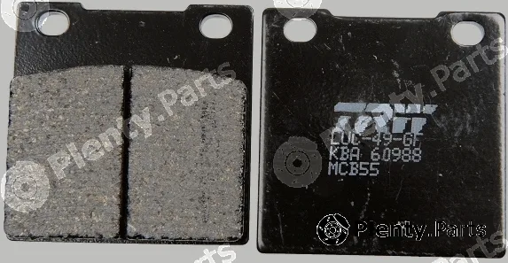 TRW MCB55 — Brake Pad Set, disc brake Organic Allround