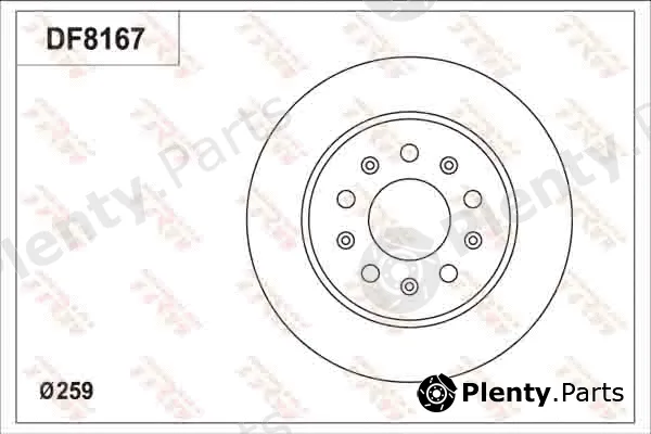 TRW DF8167S — Brake Disc