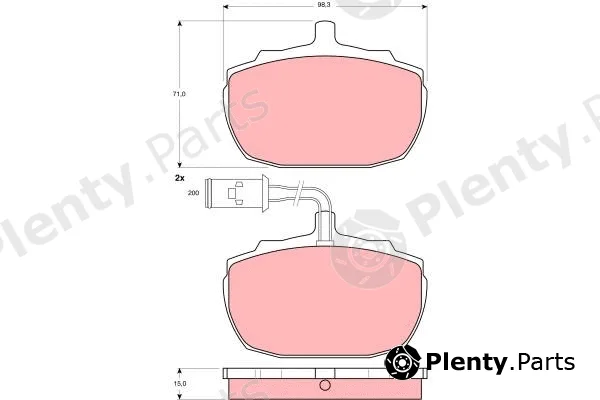 TRW GDB771 — Brake Pad Set, disc brake