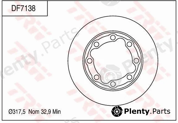 TRW DF7138 — Brake Disc