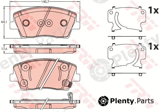 TRW GDB2253 — Brake Pad Set, disc brake