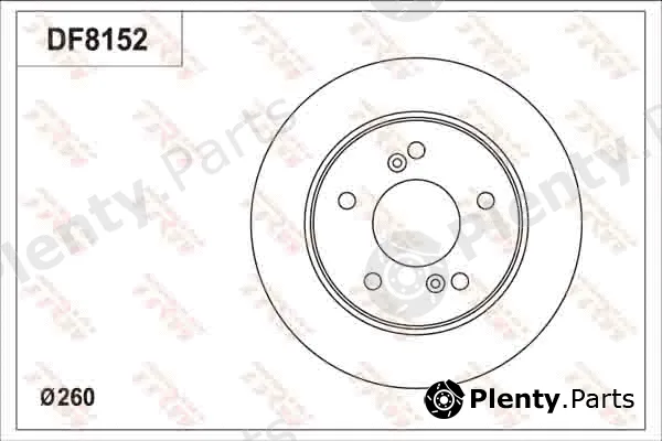 TRW DF8152S — Brake Disc