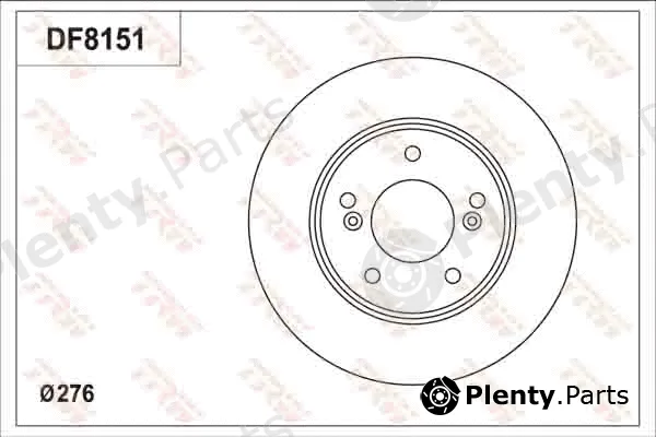 TRW DF8151S — Brake Disc
