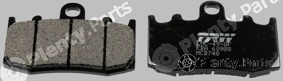 TRW MCB748 — Brake Pad Set, disc brake Organic Allround
