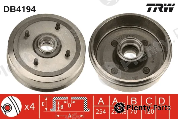 TRW DB4194 — Brake Drum