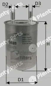 Clean Filters DN2704 — Fuel Filter