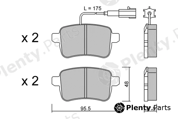 Aisin BPFI-2011 — Brake Pad Set, disc brake Premium ADVICS by AISIN