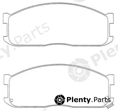 Aisin ASN-120W — Brake Pad Set, disc brake Premium ADVICS by AISIN