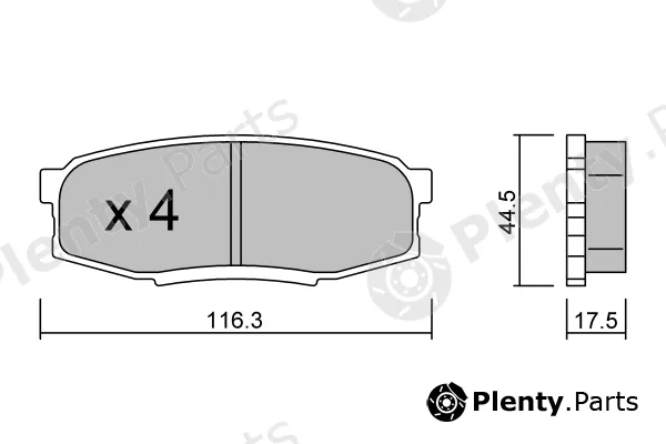 Aisin BPTO-2013 — Brake Pad Set, disc brake Premium ADVICS by AISIN