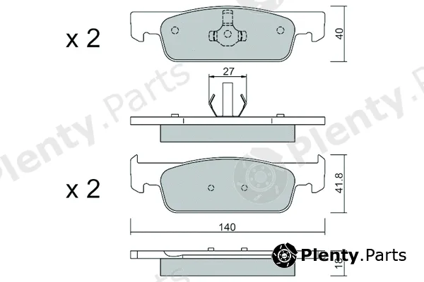 Aisin BPRE-1025 — Brake Pad Set, disc brake Premium ADVICS by AISIN