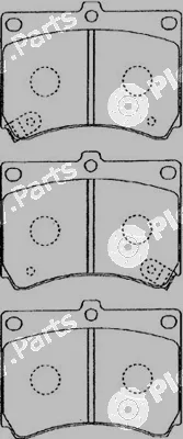 Aisin E1N016 — Brake Pad Set, disc brake Premium ADVICS by AISIN