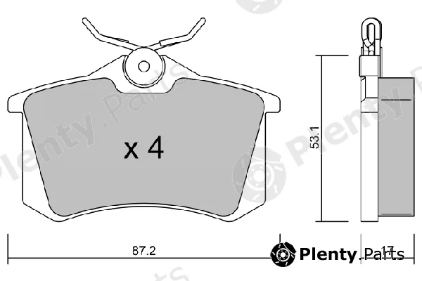 Aisin BPPE-2002 — Brake Pad Set, disc brake Premium ADVICS by AISIN