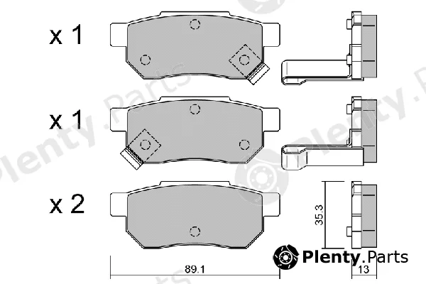Aisin BPHO-2901 — Brake Pad Set, disc brake Premium ADVICS by AISIN