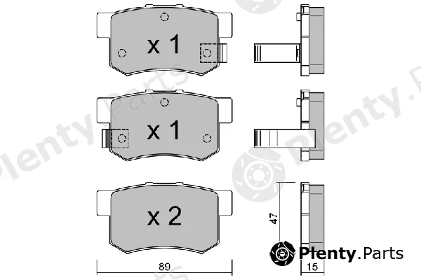 Aisin BPHO-2000 — Brake Pad Set, disc brake Premium ADVICS by AISIN