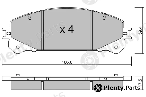 Aisin BPLX-1002 — Brake Pad Set, disc brake Premium ADVICS by AISIN