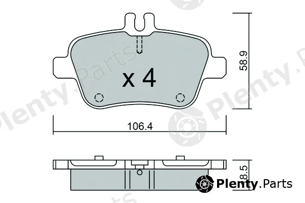 Aisin BPBM-2015 — Brake Pad Set, disc brake Premium ADVICS by AISIN