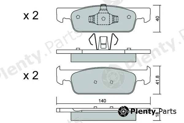 Aisin BPRE-1024 — Brake Pad Set, disc brake Premium ADVICS by AISIN