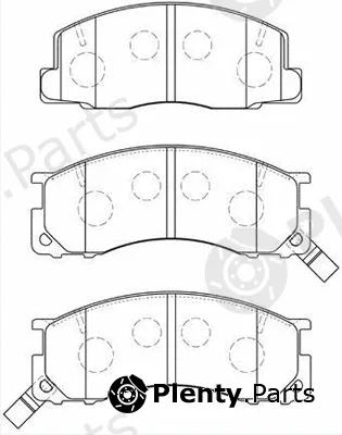 Aisin A1N085 — Brake Pad Set, disc brake Premium ADVICS by AISIN